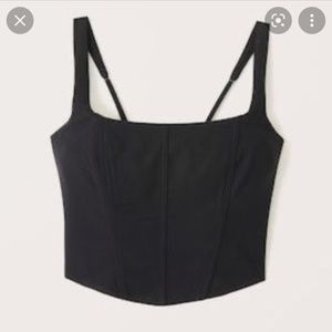 Abercrombie scoop neck corset